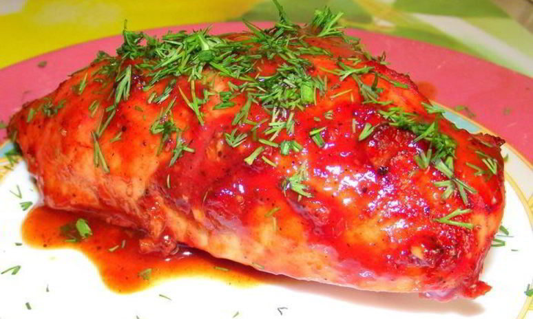 Рецепт куриного филе в медовом соусе