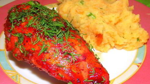 куриное филе в медовом соусе