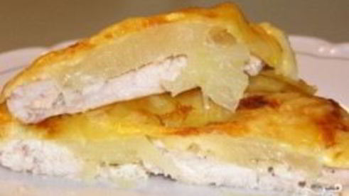 куриное филе, запеченное с картофелем