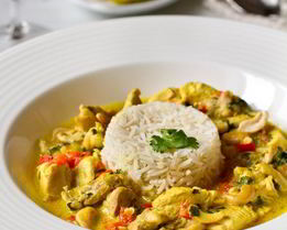 Куриное карри на кокосовом молоке