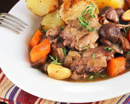 Куриные бедра с шампиньонами