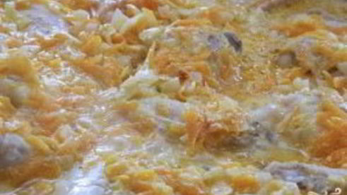 куриные крылышки в сметанно-чесночном соусе