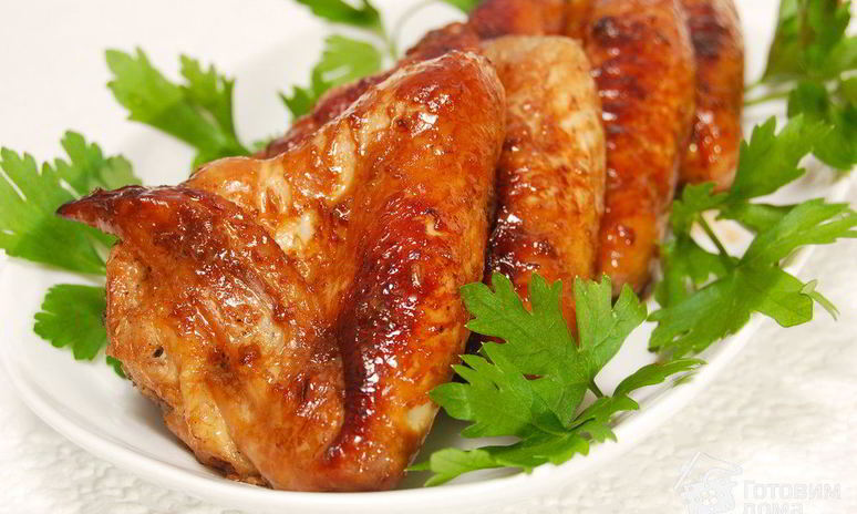 Рецепт куриных крылышек в соево-имбирном маринаде