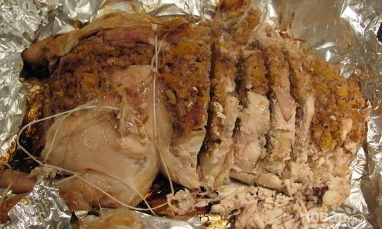 Рецепт курицы с сухофруктами в духовке