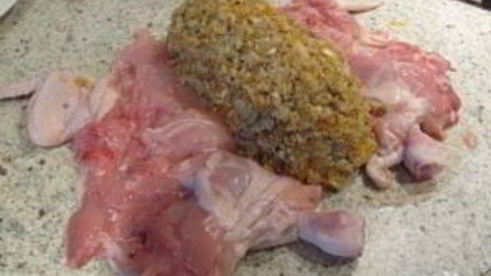 курица с сухофруктами в духовке