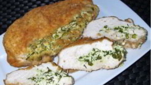 курица с творогом в духовке