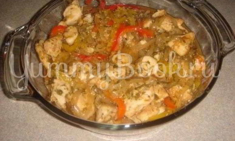 Рецепт курицы со сладким перцем