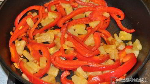 курица стир-фрай в кисло-сладком соусе