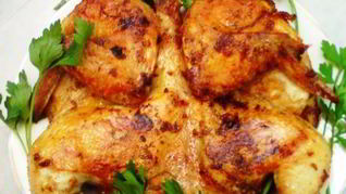 Курица табака в духовке