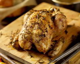 Курица запеченная на соли в духовке