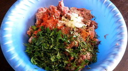 люля-кебаб из говядины с паприкой