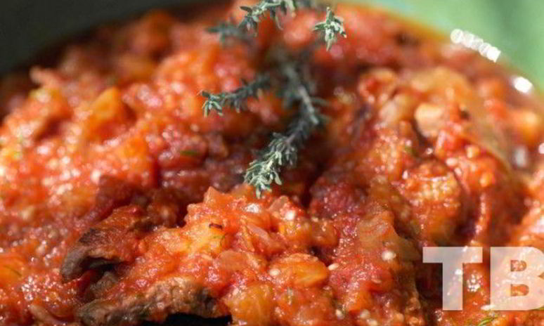 Рецепт мяса с баклажанами