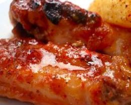 Острые куриные крылышки на гриле