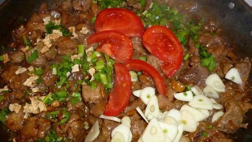 рубленое мясо с грибами