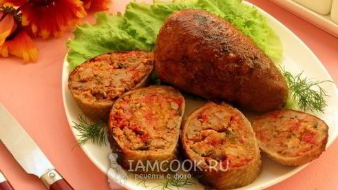 шейки, фаршированные кускусом и потрохами