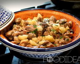 Свинина с картофелем и грибами