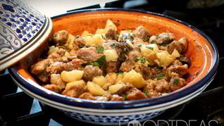 Свинина с картофелем и грибами