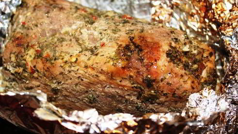 свинина запеченная горчично-медовая