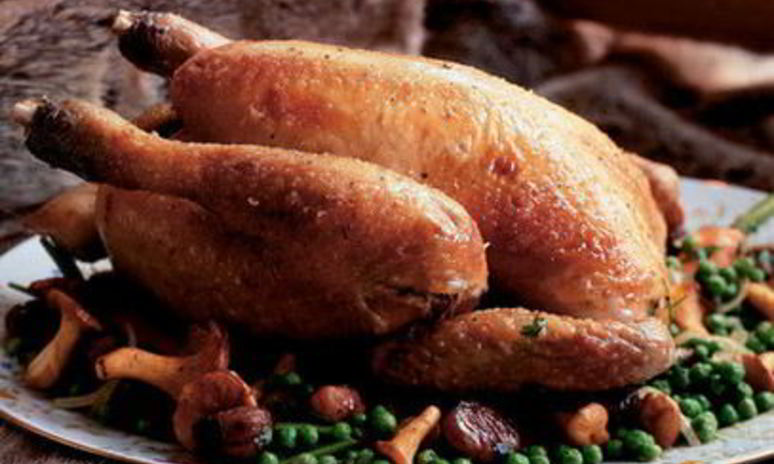 Рецепт утки с лисичками