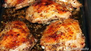 Запеченные куриные бедрышки