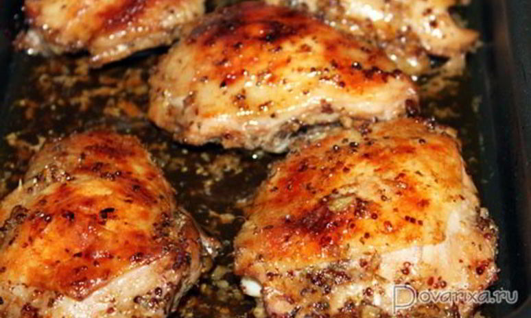 Рецепт запеченных куриных бедрышек