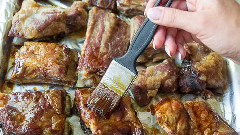 запеченные ребрышки в кисло-сладкой глазури