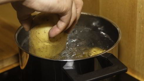 ньокки с соусом из креветок