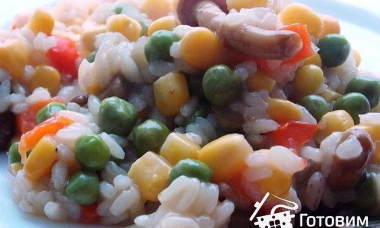 Рецепт овощей с рисом
