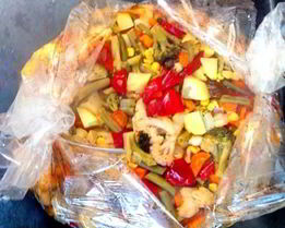 Овощи в рукаве в духовке гарнир Праздничный