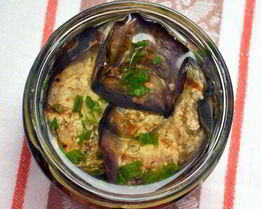 Баклажаны-гриль в растительном масле