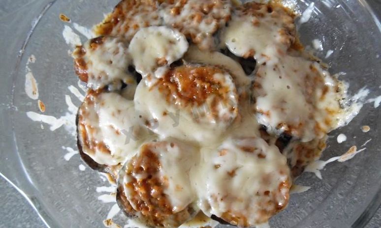 Рецепт баклажанов и кабачки с сыром в микроволновке