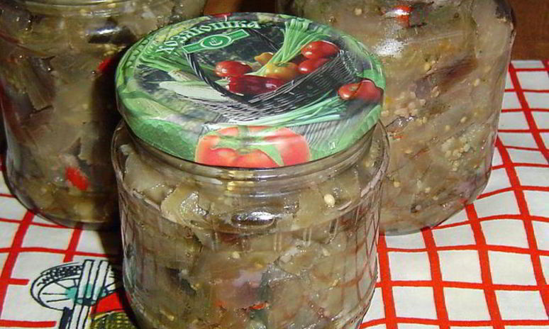 Рецепт баклажанов с чесноком и горьким перцем