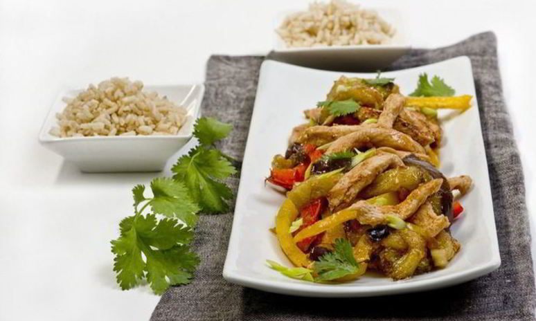 Рецепт баклажанов с курицей по-пекински