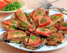 Баклажаны в яичном кляре