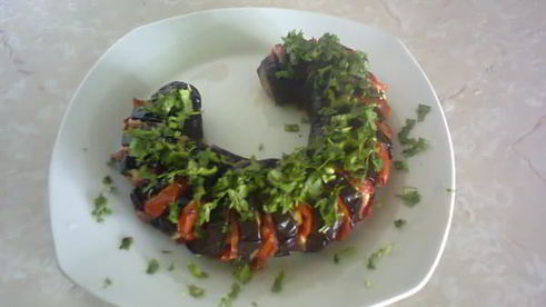 баклажаны запеченные подкова