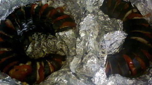 баклажаны запеченные подкова