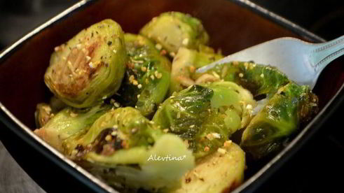 брюссельская капуста с лимонным вкусом