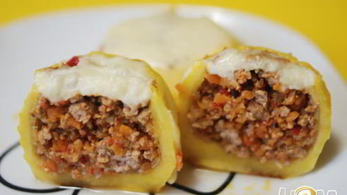 фаршированный патиссон солнечный цветочек