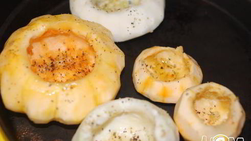 фаршированный патиссон солнечный цветочек