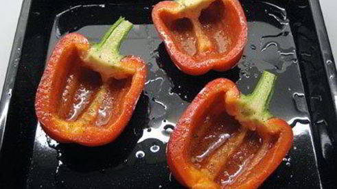 фаршированные перцы с моцареллой и оливками