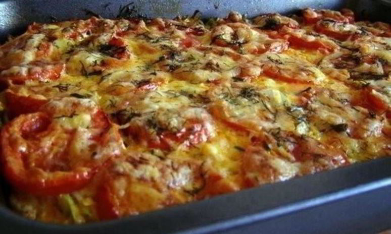 Рецепт кабачков с фаршем в духовке с помидорами