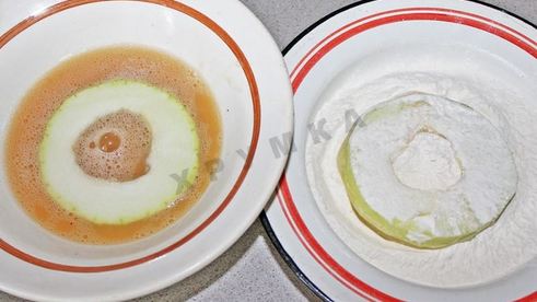 кабачки с колбасой и сыром