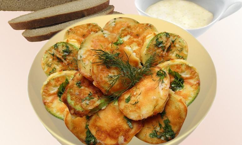 Рецепт кабачков в кляре с чесноком