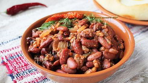 лобио из красной фасоли