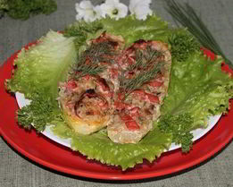 Молоденькие фаршированные кабачки