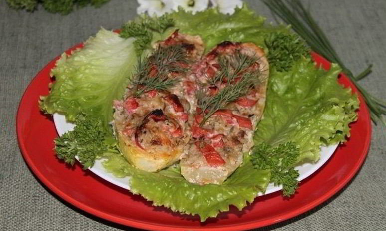 Рецепт молоденьких фаршированных кабачков