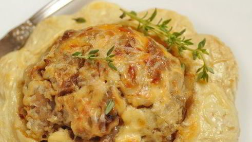 патиссоны, фаршированные мясом и грибами