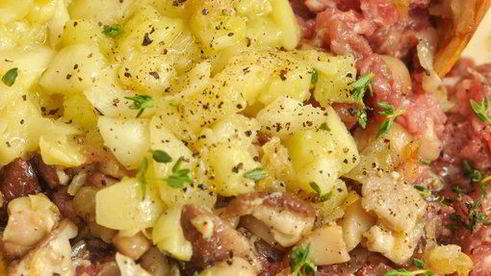 патиссоны, фаршированные мясом и грибами