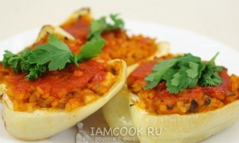 Рецепт перца фаршированного булгуром и грибами