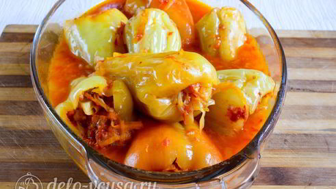 перец фаршированный овощами